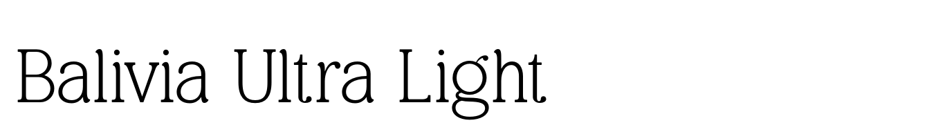 Balivia Ultra Light